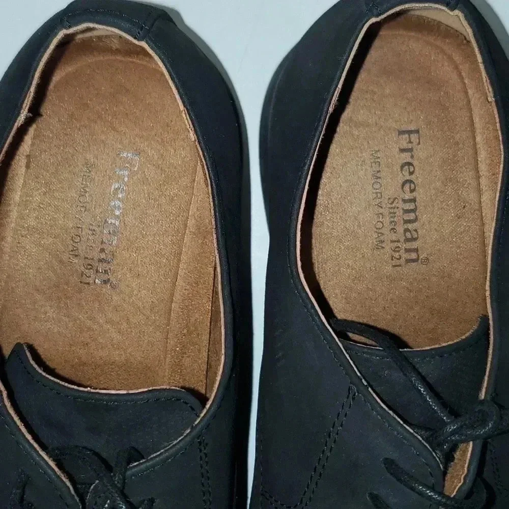 Freeman Mens Milton Memory Foam Dress Oxford 10.5 W
